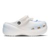 Crocs Sea Salt Milk Foam EVA Simple and Atmospheric Hole Shoes Unisex White