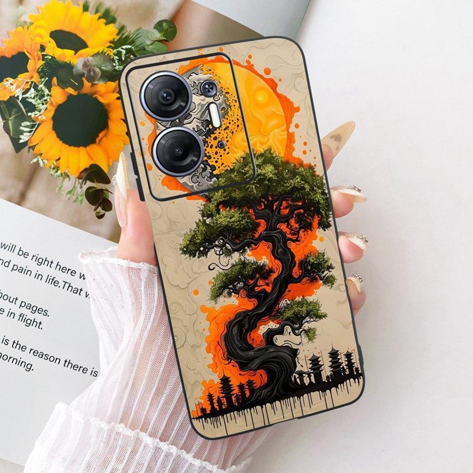 Fashion Cool Case For Infinix Hot 30 5G Soft Black Silicone TPU Back Cover For Infinix Hot30 5G X6832 Phone Cases