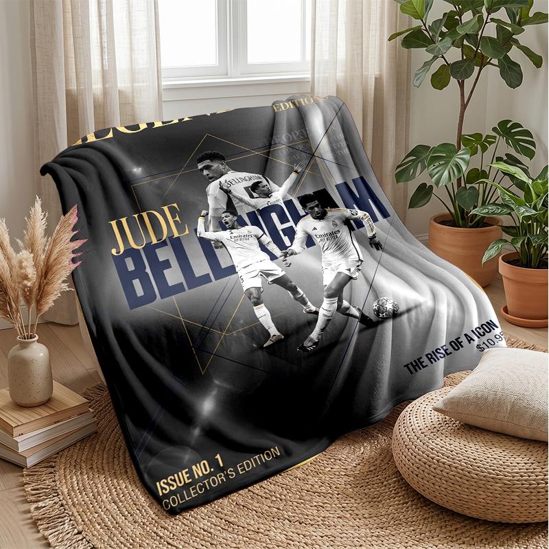 Jude Bellingham Soft Flannel Fleece Blanket Lightweight Cozy Warm Throw Blanket For Sofa Bed Home Decor