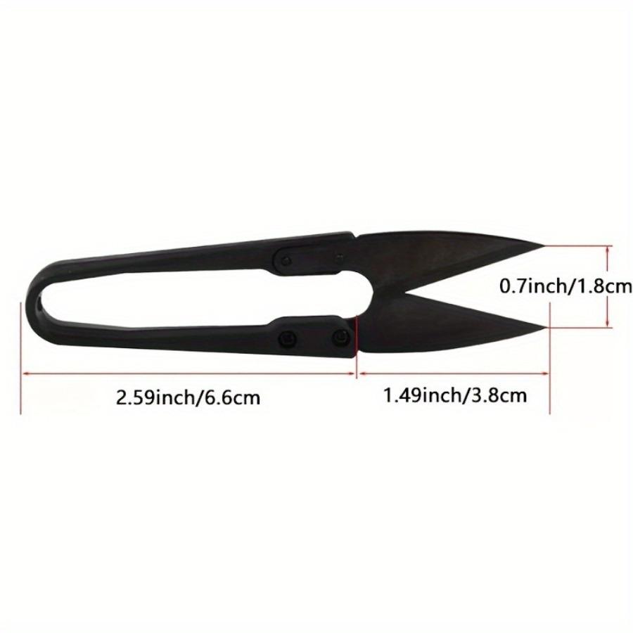 3pcs Carbon Steel Sewing Scissors Trimming Nippers U Shape Clippers Yarn Stainless Steel Embroidery Craft Scissors Tailor, DIY, Easy To Use