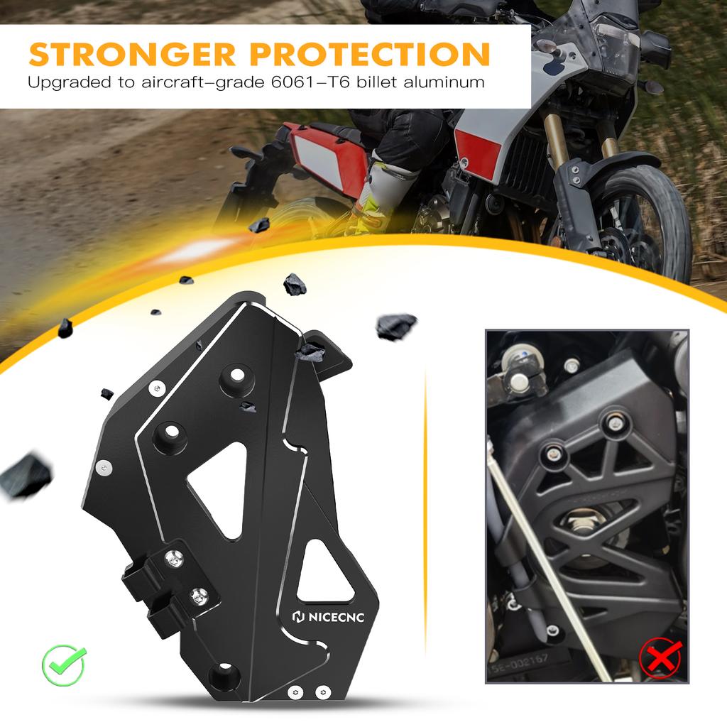 NICECNC For Yamaha Tenere 700 2019-2024 Chain Sprocket Guard Gear Shift Linkage Cover T700 XTZ700 Tenere 700 Accessories