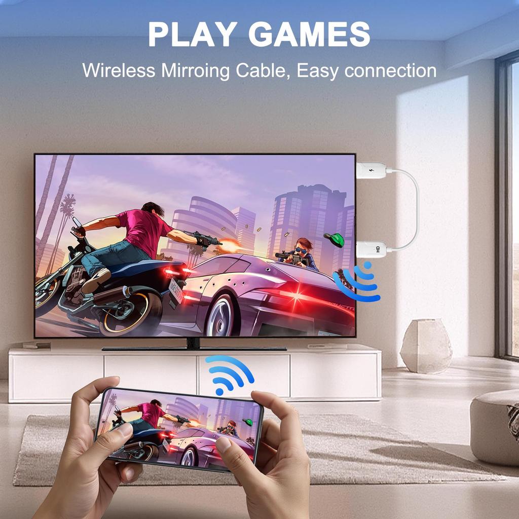 HDMI Wireless Extender for Mobile, Tablet, Laptop, TV – HD Screen Mirroring Device