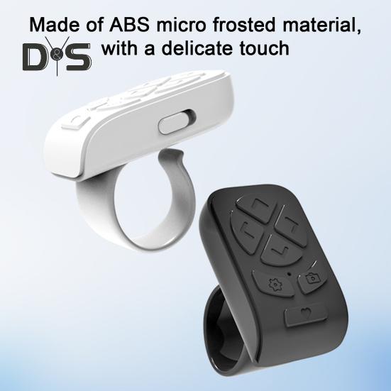 Fernbedienung Stabile Verbindung Universal Tragbare Drahtlose Bluetooth-kompatibel Fingertip Selfie Video Controller Automatische Seite Tuner