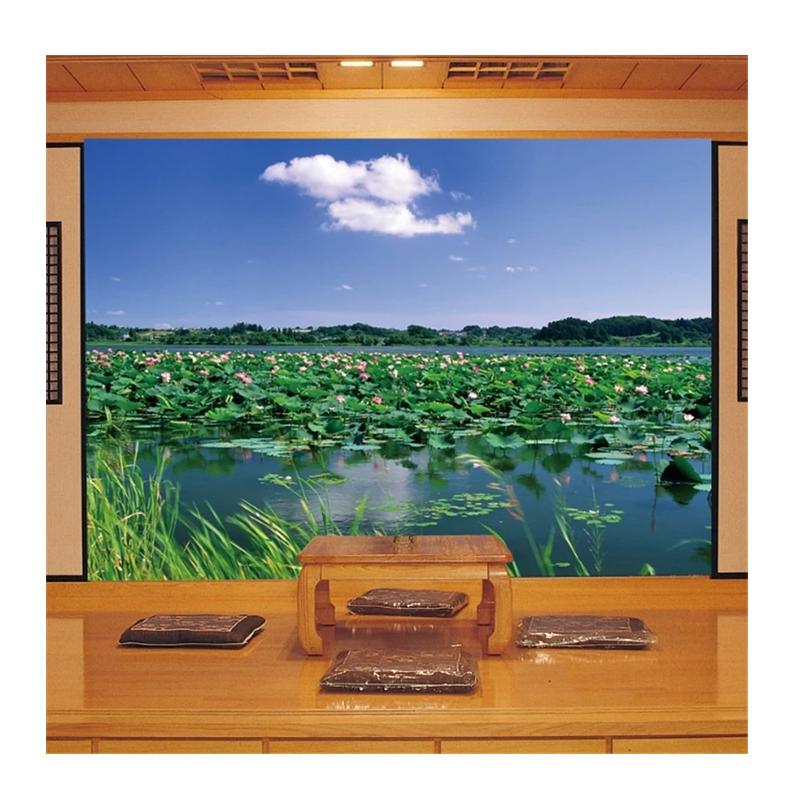 

Nature Landscape Wallpaper 3d Lotus Pond Mural Living Room Bedroom TV Background Wallpaper 200 cm(W) x 140 cm(H)