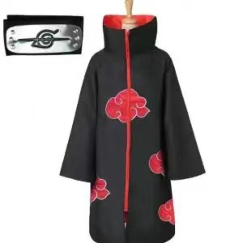 Naruto A Feixiao organizes earth clothes cos jacket jade ring red cloud cape costume role-playing must-have