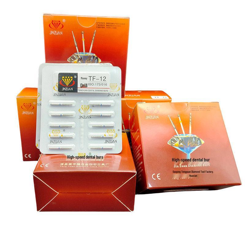 Dental High-Speed Handpiece Prep Bur Set: Double-Layer Sand Drill, Grinding & Polishing Heads