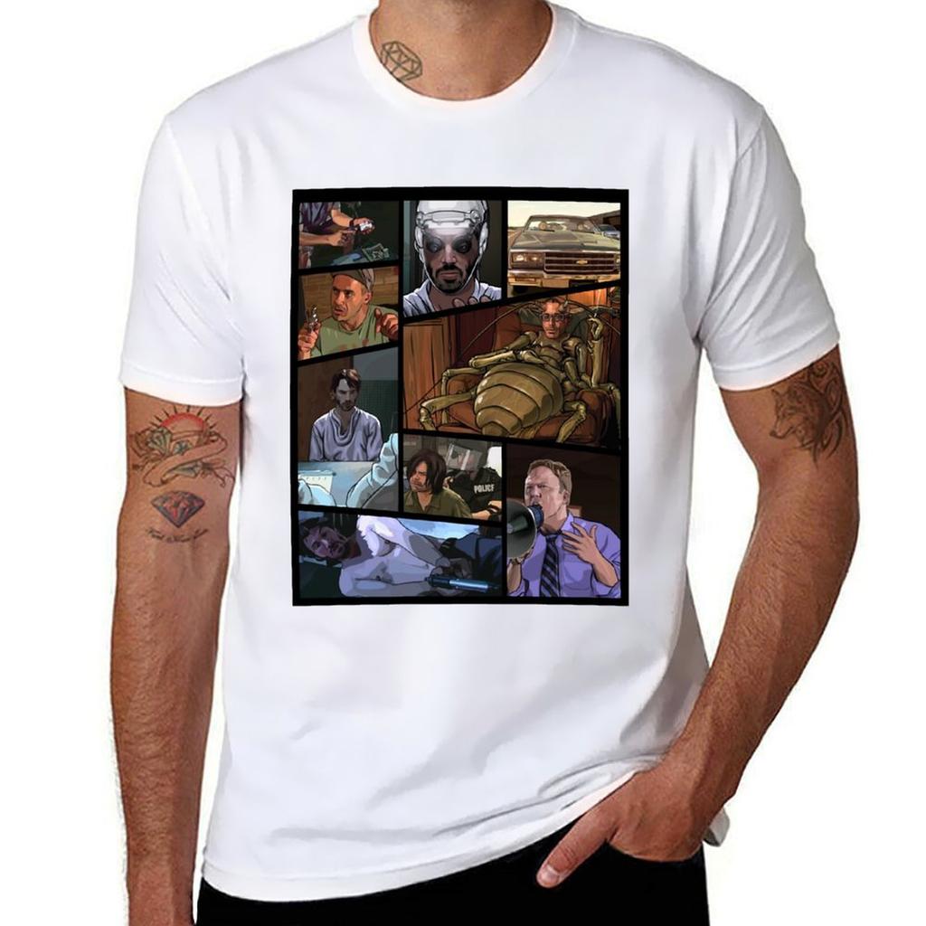 A Scanner Darkly T-Shirt Herren T-Shirt Grafik Baumwoll-T-Shirts hohe Qualität T-Shirt