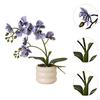 Artificial Phalaenopsis Flower Pot for Dining Table Decoration