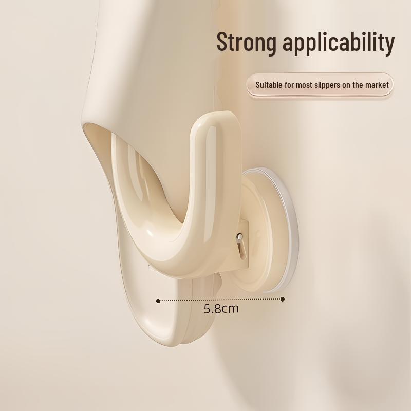 Punch-Free Wall-Mounted Suction Cup Shoe Rack for Bathroom