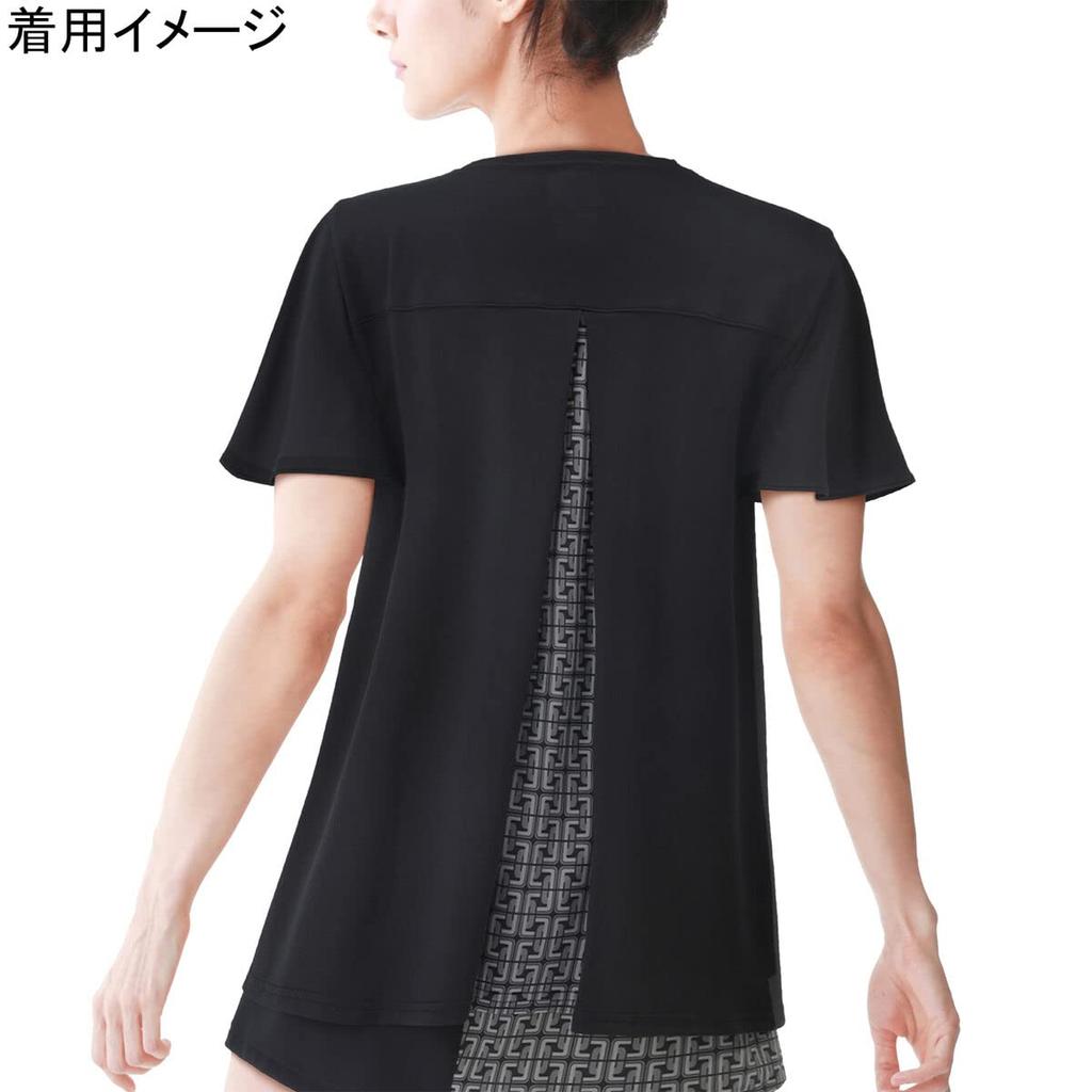 YONEX Short Sleeve Game Black Size M Women's Shirt, (007),