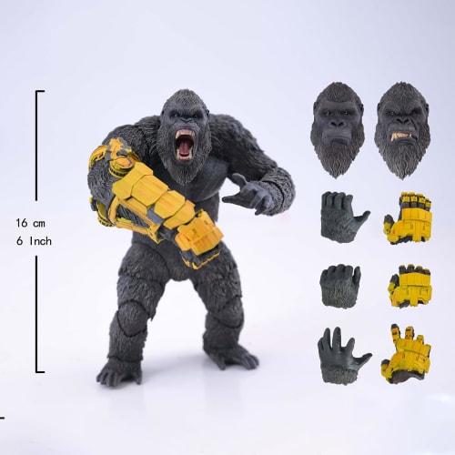 HiPlay Hiya Toys "Goji Vs. Kong: The New Empire" Kong Mechanical Glove Ver. Exquisite Basic Articulated Figure EBG0433, Pre-painted, Fully Assembled