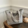 Koreanische Corduroy-Tasche mit großem Fassungsvermögen, neue einfarbige Handtasche für Damen, Schultasche für Studenten der Literatur und Kunst, Damen-Tragetasche