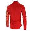 Printed Shirts Korean Style Bronzing Design Cotton Men Printed Dress Shirts Long Sleeve for Daily Life