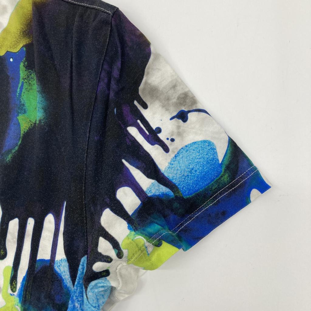 Berluti White X Green R17JRS44JAEB Painted Design T-Shirt Tops XS white/greenUsed