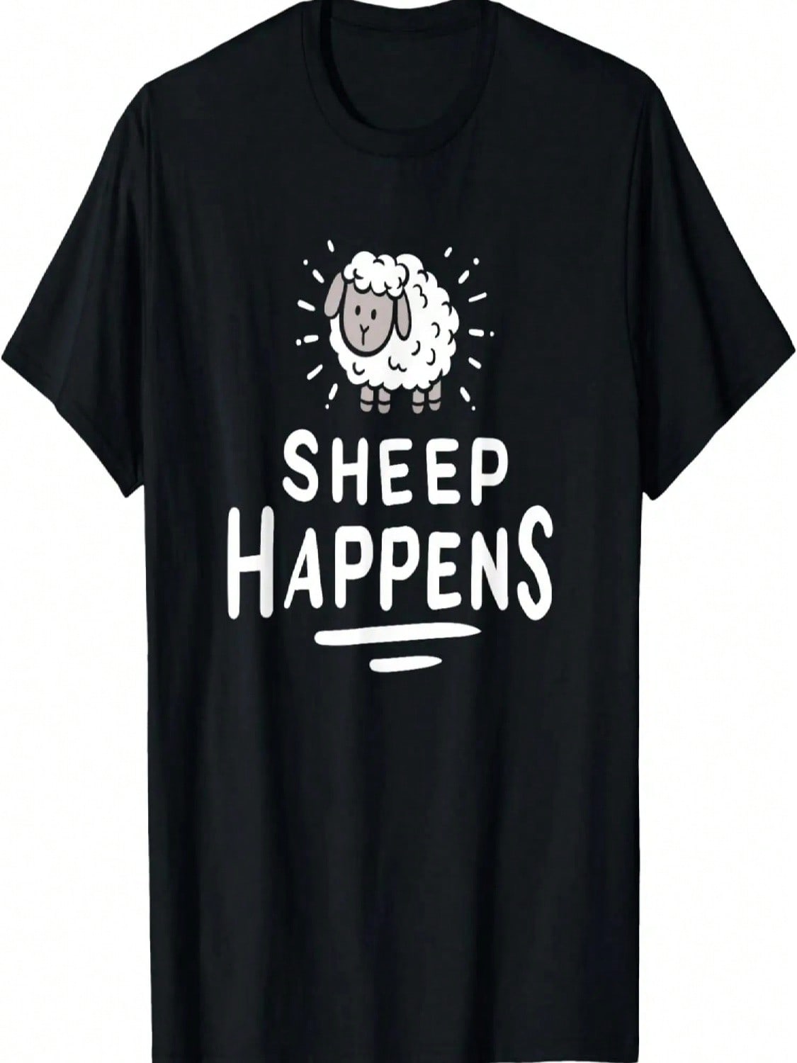 Sheep Happens Funny Sheep Herding Farmers & Herders T-Shirt S