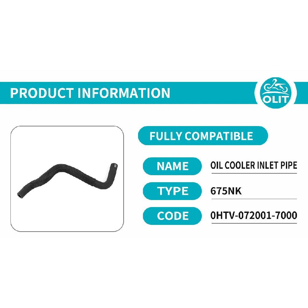 For CFMOTO 675NK Oil Cooler Inlet Pipe Outlet Pipe Waterpipe NK675 CF675 CF650-11 Motorcycle Accessories Original Part