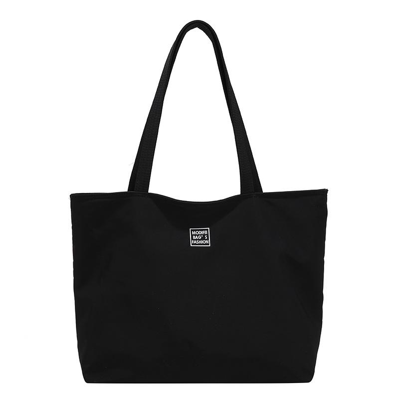 Canvas Bag Women's Japanese Versatile Shoulder Tote Bag Simple Large Capacity Korean Version Simple Tote Bag