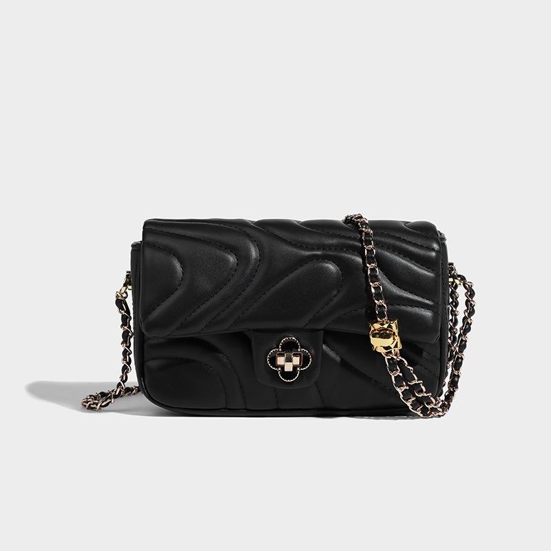 Versatile Ins Style Crossbody Bag for Women 2023 New Trendy Spring Summer Fashion Quilted Chain Bag Pink Single Shoulder Small Square Bag