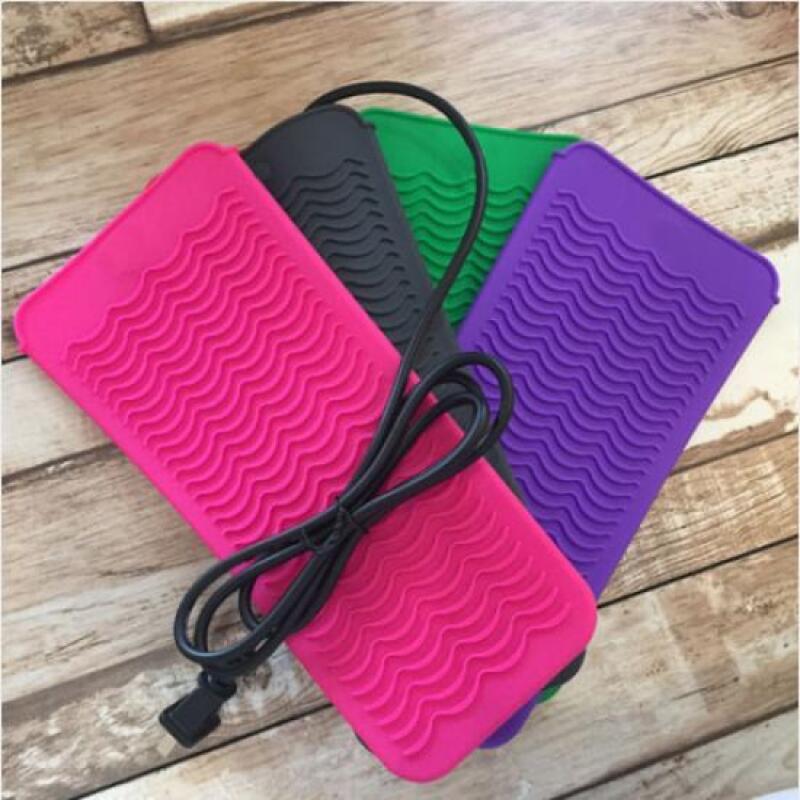 1 x Modern Silicone Curling Iron Pouch (random color)