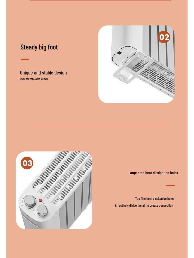 Konka Graphen Elektro-Heizlüfter für große Bereiche: Schnelle Ganzhausheizung