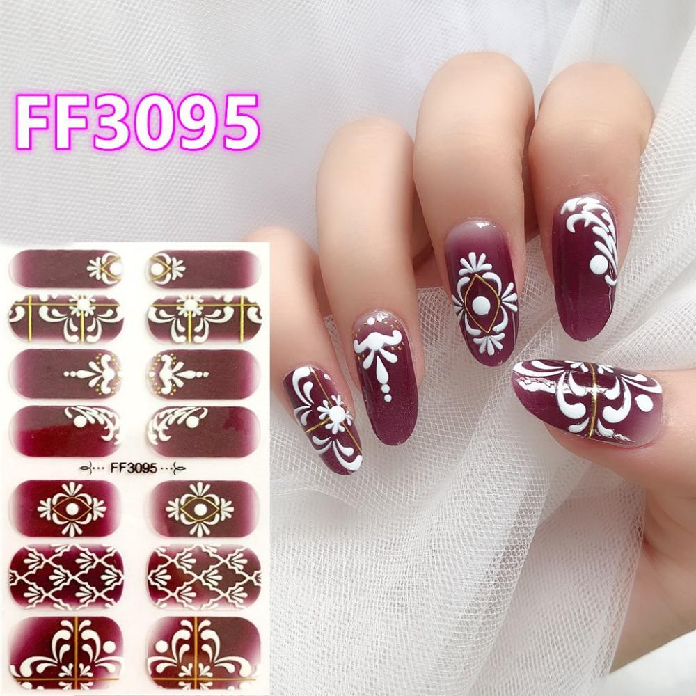 Three-dimensional Waterproof No-bake Nail Polish Film Full Sticker Spring and Summer Nail Film Paper Nail Film Paper