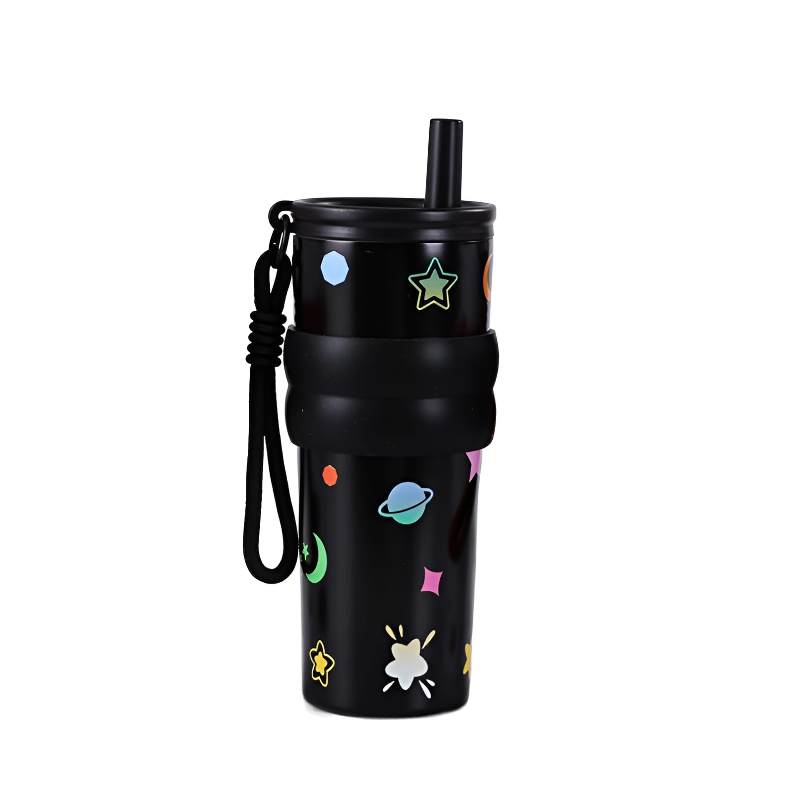 

Arklove Insulated Cup with Straw, 316 Stainless Steel, 710ml Capacity, Car-Safe, Vacuum Insulated, Stylish Design, Unisex, for Outdoor Use