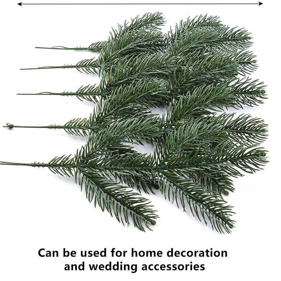 50/100pcs Artificial Plants Christmas Tree Home Room Decorations Accessory Wedding Outdoor Yard Garden Decorative Flowers Wreath