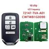 CWTWB1G0090 Remote Key 4A Chip 433MHz for 10th Gen Honda Accord 2018+