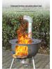 Portable Outdoor Iron Wood-Burning Stove for Rural Households