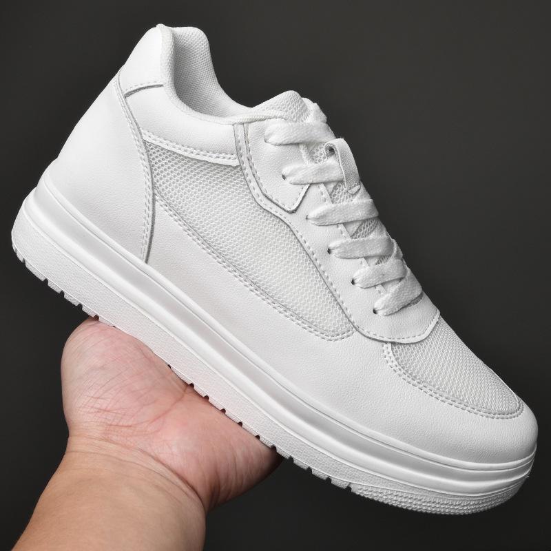 2024 Men Elevator Shoes Heightening Shoes Height Increase Shoes Insoles 6-8CM Man Sneakers Height Increasing Shoes Height Shoes