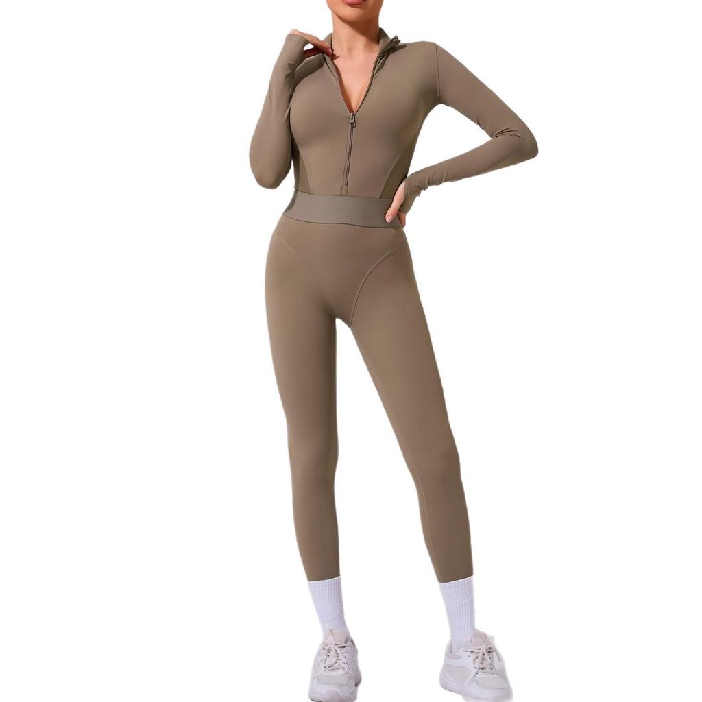 Salopetă Yoga & Alergare de Înaltă Rezistență cu Acoperire Completă, Stil European & American 80426