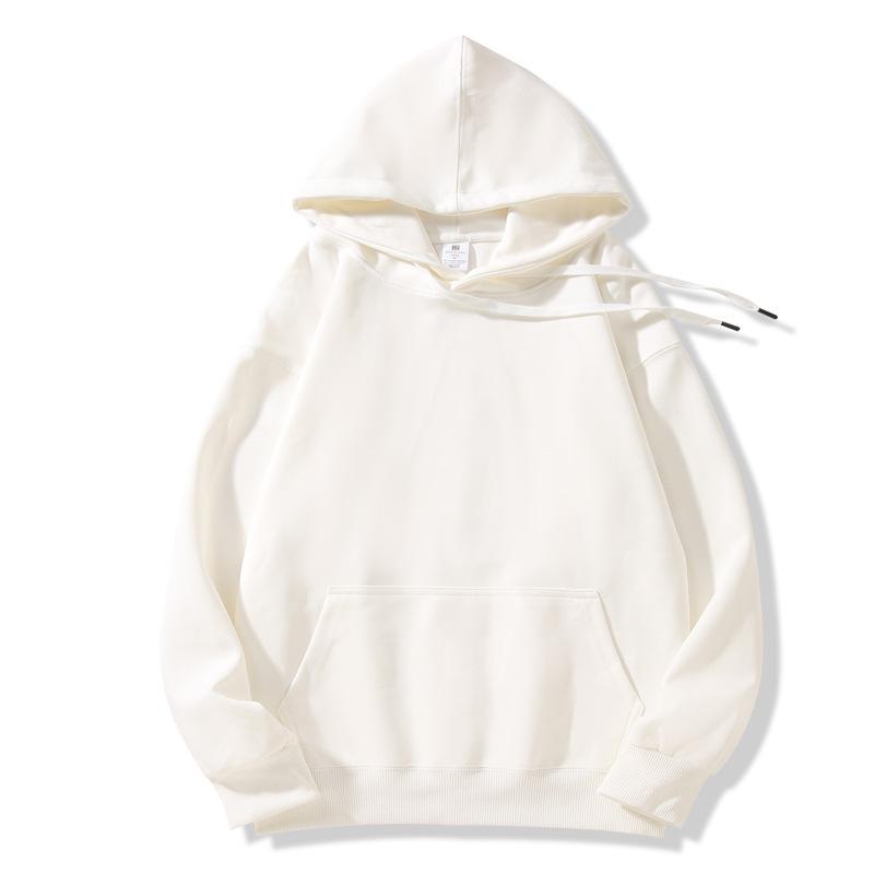 2025 autumn and winter new hooded sweater women's solid color college style loose casual velvet popular trendy brand Japanese and Korean style