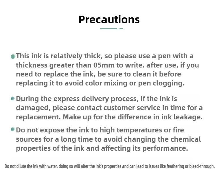JINCHEN 12 Colors Fountain Pen Ink Waterproof Quick-Dry Pastel Ink for Dip Pen Calligraphy Watercolor Stationery School Supplies