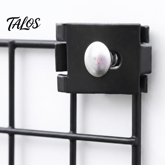 Metal Gridwall Hegnsklemme 10 stk Panelstik, Kraftig Rustfrit Stål Grid Væg Haveværktøj Kantklips, Sorte Sammenføjningsklips til