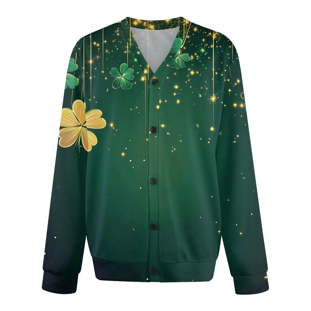 Men'S Casual Long Sleeved Single Breasted Fashionable Cardigan Button Up Jacket