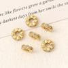 Copper-Plated 18K Spacer Bead: Versatile Wheel Design with High Color Retention and Cubic Zirconia for DIY Bracelet Accessories.