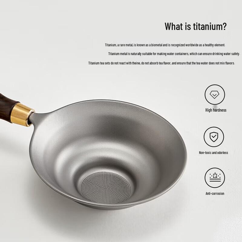 YIHUTEA Pure Titanium Tea Strainer