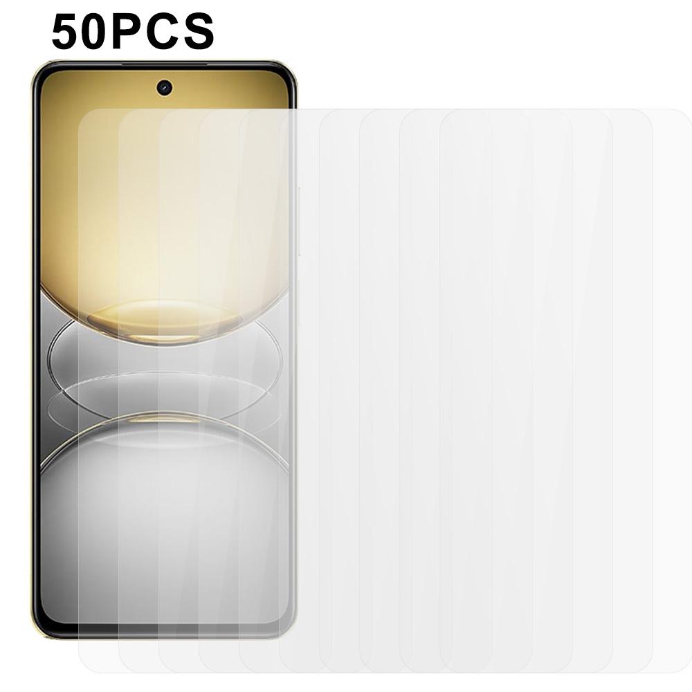 

50Pcs Screen Protector for Realme C75 5G/C75 4G Full Glue Tempered Glass Clear Screen Film As Shown A