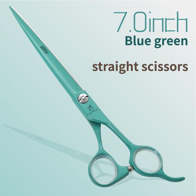 Fenice Professional 6.5/7 Ίντσες JP440C Μακαρόν Πολύχρωμο Ευθεία Κοπής Καμπυλωτό Αραιώματος Ψαλίδι 4 τεμ. Σετ Ψαλίδια Καλλωπισμού Κατοικίδιων