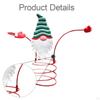 Holiday Wine Bottle Glass Holder Kitchen Storage Rack for Bar Shelves Pantry Red Hat