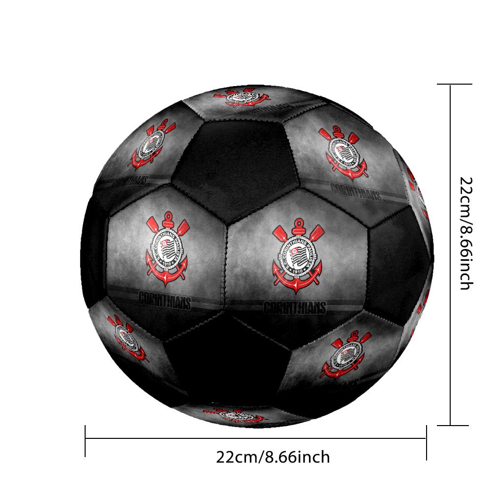 Corinthians Soccer Ball Colorful All Ages Machine Stitched PVC Competition Ready Durable High-Bounce.SIZE5
