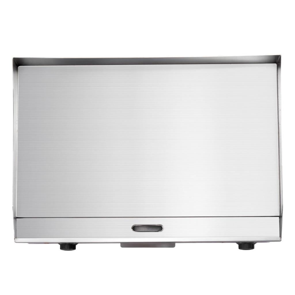 Commercial Electric Griddle, 655 X 400 Mm, 4000W, 50-300°C Adjustable Temp Control, Stainless Steel Countertop Flat Top Grill with 2 Spatulas, 2