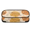 Pencil Pouch Casual Wear Resistant Polyester Secure Zipper with Main Compartment Mesh Pocket and Pen Slots for Boys Girls