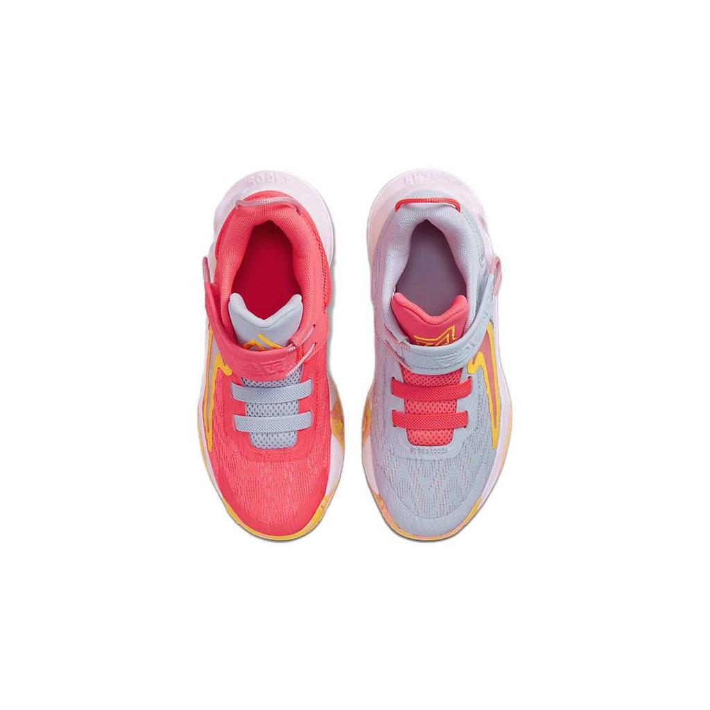 Nike Giannis Immortality 2 PS Hot Punch Mismatched Kids Sneakers Multi-Color Pink-Foam Laser-Orange DQ1942-600