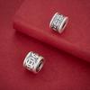 999 Sterling Silver Copper Coin Spacer Beads: Auspicious Clouds for DIY Stringing, Beading, and Handmade Silver Accessories