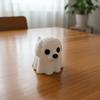 Knitted Texture Halloween Ghost Cat Dog Figurines Mini Plastic Ghost Cat Dog Statue 1D Printed Halloween Table Decoration