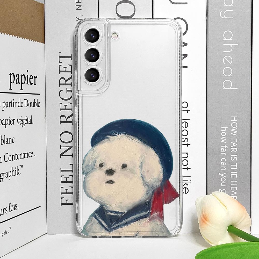 

Кумедний Милий Песик Ведмедик Пара Собак Прозорий Чохол для Телефону для Motorola Moto Edge 40 Pro G72 G73 G71 G60 G22 G52 G9 Play М яка Кришка Y2K Motorola Edge 40 Pro