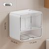 Organizzatore da Bagno da Parete per Dischetti di Cotone, Cotton Fioc e Accessori per Capelli