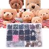 330 pcs Wooden and Plastic Safety Puppet Eyes and Joints Handmade Material Sewing Craft for Dolls Animal for  DIY Lover