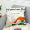 Indias Independence Flag Pillow Case For Car Sofa Decorative Home Double-sided Print Plush Square Throw Pillow Cushion Cover